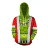 Sudadera con capucha y estampado digital de alce, producto nuevo de Navidad personalizado, informal, talla grande, conjunto para pareja, uniforme de béisbol
