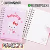 Cuaderno Sanrio Hello Kitty, Cuaderno de Espiral de Alta Calidad para Estudiantes, Lindo Diario Grueso para Niñas, Cuaderno Pequeño