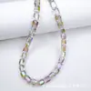 8x9 Cuentas de Cristal Tipo Barril Cristal Austriaco Facetado Rectangular Cuentas Sueltas Agujero Recto Cuentas de Vidrio Pulsera DIY Joyería