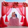 Dropshipping Transfronterizo de Cortinas de Tela Transparente para Decoración de Lugares de Bodas al Aire Libre, Cortinas, Cortinas Transparentes, Cortinas Decorativas y Cortinas de Malla