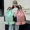 Bolsa de Basquete Masculina Mochila Esportiva com Separação Seca e Úmida Mochila de Tecido Oxford Espesso Bolsa de Treinamento de Futebol Bolsa Impermeável para Natação