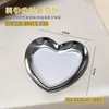 Herramientas para Uñas Bandeja Ovalada Acero Inoxidable Universal Corazón Desinfección Almacenamiento Mezcla de Colores Escritorio Ordenado Bandeja Dispensadora