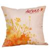 Fronha de Almofada para Sofá Estampada de Ação de Graças para Casa Simples Almofada Enfeites Decorativos Linho Almofada de Carro Encosto