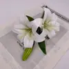 Flores Artificiales de Lirio Impresas en 3D para Boda Hotel Techo Arreglo Floral Flores Falsas Flores de Seda Decoración de Escena Flores Artificiales