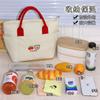 Bolsa de almuerzo portátil gruesa, bolsa aislante de gran capacidad, bolsa de almuerzo con dibujos animados, bolsa de almuerzo impermeable para el trabajo y la escuela.