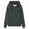 Sudadera para Hombre Primavera y Otoño Cardigan con Cremallera Corte Holgado Chaqueta con Bolsillo Forrada de Felpa Sudadera de Color Sólido para Hombres Jóvenes