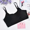 Top de tubo sin costuras de seda de hielo con orificio transpirable, espalda hermosa envuelta, tirante ajustable, sin aro de acero, anti-movimiento, base ligera, sujetador deportivo para mujer