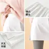 Saia de Algodão Puro com Barra Falsa para Mulheres Usarem sob Moletons, uma Camada Base Versátil para Sobreposição no Inverno, Cobrindo os Quadris, Saia Branca, Meia Saia
