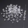 Vidrio transparente cuentas redondas cuentas de mariposa perforadas cuentas sueltas pulsera de cuentas hecha a mano diy material para tocado joyería pequeños accesorios