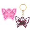 Molde de Silicona para Llavero DIY Corazón Hueso Copa de Vino Mariposa Carro Pieza de Cera de Aromaterapia Decoración de Armario