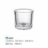 Copo de Vidro Transparente Simples Porta-Velas Copo para Vela Caseira Recipiente de Vidro para Vela Doméstica Copo Vazio