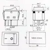 Interruptor de Navio de Alta Potência D4-30A-250V no Atacado 25*32 Quatro Pés Duas Posições Contato Prata Interruptor de Alimentação com Luz