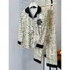 Pijama de mujer estilo coreano para otoño, de manga larga, talla grande, cárdigan holgado, adecuado para usar al aire libre, engrosado, conjunto de ropa de casa de imitación de algodón de 200 gramos