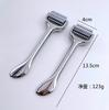 Rodillo Facial Rodillo de Agujas Masajeador Rodillo de Agujas Corea Venta Caliente Barra de Masaje con Agujas Finas Clavadas Herramientas de Belleza Metálicas Palo de Belleza