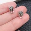 Fabricante Venta al por Mayor Plata Antigua Agujero Grande Tres Vías Adornos de Mano Colgante Cabeza Hebilla Hecho a Mano DIY Pulsera Accesorios de Joyería Amazon