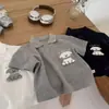 Nova camisa polo de verão infantil, estilosa, fofa, com estampa de cachorrinho 3D e gola, para meninos e meninas, vestuário infantil
