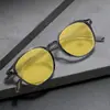 Y009 Gafas Nuevas de Uña de Arroz Visión Nocturna Anti Luz Azul Unisex Espejo de Computadora Juego Competitivo Gafas Protectoras Amarillas