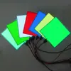 10x 10cm Placa emisora de luz EL decoración de ambiente fuente de luz fría placa de luz fría retroiluminación ultradelgada corte por lotes venta directa