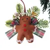 Hombre de Jengibre Árbol de Navidad Decoración Hecha a Mano Regalo Campana Colgante Colgante Pequeño Colgante para Coche Caja de Regalo Accesorios Productos Nuevos Transfronterizos