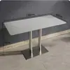 Restaurante de comida rápida, cafetería escolar, mesa de comedor de pizarra, local comercial de té de leche, área de descanso para el servicio de restaurante, mesas y sillas de reunión rectangulares y pequeñas redondas