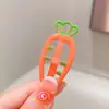 Pasador de Zanahoria Color Caramelo Nuevo Estilo 2025 Flequillo Lateral Lindo Clip bb para Niños Pasador para Parte Trasera de la Cabeza de Niña