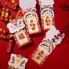 Ruixiang 2025 Ano da Serpente Envelope Vermelho Novo Leão Dança Forma Tridimensional Criativo Lucky Seal Festival Primavera Ano Novo Saco