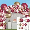 Kit de guirlanda de balões marrons pacote de balões para exportação decoração de festa de aniversário layout de casamento construção de cena