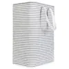 Bolsas de Almacenamiento de Tela para Amazon Transfronterizo, Cestas de Almacenamiento de Tela, Cestas de Lavandería Plegables, Ropa Sucia Rayada, Colchas de Algodón, Mudanzas