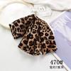 Estilo europeo y americano moda estampado de leopardo hilo bobina personalizado hecho a mano accesorios para el cabello material diy pasador accesorios de lazo