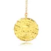Película Piratas del Caribe Calavera Moneda de Oro Azteca Alrededor Hombres Europeos y Americanos Personalidad Alternativa Collar Joyería