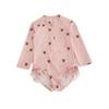 Traje de Baño para Niña Verano Nuevo Estilo Traje de Baño para Niños a la Moda de Una Pieza Manga Larga Protección Solar Secado Rápido Traje de Baño para Niños Pequeños y Medianos
