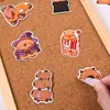 Pegatinas de Dibujos Animados de Capibara Lindo Capibara Decoración de Cuaderno Patrón Pequeño Material Funda de Teléfono Móvil Taza de Agua Pegatinas DIY