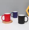 Taza de cerámica esmerilada que cambia de color, taza de regalo, taza nueva creativa que cambia de color, logotipo de transferencia térmica, taza comercial para el hogar