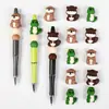 Crocodilo de Desenho Animado Contas de Silicone 3D Contas Soltas Formato de Animal Alto Valor Acessórios para Pulseira DIY Materiais para Miçangas