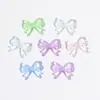 Acrílico Transparente Fita Colorida Furo Reto Laço DIY Acessórios para Joias Acessórios de Cabelo Feitos à Mão Pulseira Colar Contas