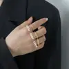 Moda Estilo Coreano y Japonés Acero de Titanio Anillos Personalizados Esmerilados para Parejas para Hombres y Mujeres Tendencia Ins No se Desvanecen Diseño de Nicho Anillos para el Dedo Índice