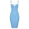 AliExpress Quente Transfronteiriço Europeu e Americano Sexy Vestido Bandage Alça Fina Bodycon Vestido de Quadril Vestido de Festa de Banquete