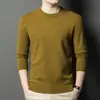Suéter Puyuan 100% Lana Pura Cálido y Resistente al Frío para Hombre, Nuevo Otoño e Invierno Engrosado de Cuello Redondo Capa Base Suéter para Hombre