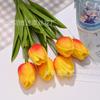 Mini flor artificial de tulipán de plástico PU flor falsa decoración de patio comercio exterior transfronterizo flor de seda boda decoración del hogar flor