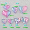 Pegamento Crema Casero DIY Accesorios de Resina DIY Corazón de Durazno con Forma de Agujero Amor Hebilla de Zapato Color Degradado Funda para Teléfono DIY Accesorios para el Cabello