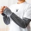 Mangas de hielo de seda de hielo de talla grande para hombre, para deportes al aire libre, ciclismo, protección solar, transpirable, protección para brazos, protección UV para conducción en verano.