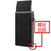 Tarjetero para Hombre Listo para Usar con Protección Rfid, Estuche para Tarjetas de Aleación de Aluminio con Mecanismo de Empuje Lateral y Refuerzo de Tornillo