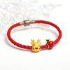 Cuentas de Transferencia de Manzana Chapadas en Oro Latón Pulido Pulsera de Alce Femenina Muñeco de Nieve Estrella Dorada de Cinco Puntas Pulsera Navideña 3D