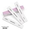 Lima de uñas dentada con forma de corazón morado, herramienta para recortar armaduras reales, lima de uñas gris de alta calidad, tira de pulido gris de doble cara