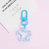 Nuevo Llavero de Estrella Hueca de Cinco Puntas de Colores Hebilla Giratoria para Puerta Accesorios Materiales para Joyería Hecha a Mano DIY Venta al por Mayor