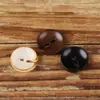 Botón Decorativo de Fruta Natural de Corte Irregular de Dos Agujeros Vintage de Gama Alta para Chaquetas, Camisas Polo, Vestidos y Ropa Infantil