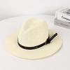 Chapéu de Palha Verão Proteção Solar Chapéu de Sol Chapéu Masculino Cinto de Chapéu Chapéu de Cowboy Moda Feminina Chapéu de Aba Larga Chapéu de Praia para Exterior