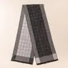Bufanda Larga de Seda Cepillada de Moda Nueva Primavera/Verano Estilo Pareja Calentador de Cuello Bufanda Envolvente de Cuello de Alta Gama