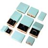 Caja de Almacenamiento de Joyas Azul y Rosa Versión en Blanco Caja Neutra Caja para Pulsera Pulsera Anillo Aretes Caja de Embalaje para Joyas