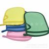 Guantes de toalla de baño pva para niños, esponja de frotamiento de doble cara gris para adultos, hombres y mujeres, esponja de frotamiento para bebés, cepillo de baño
